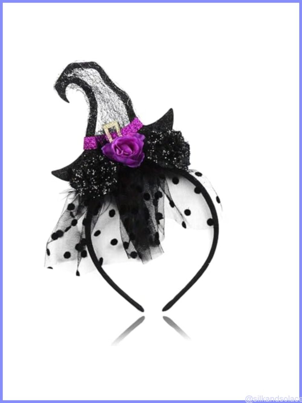 Witch Hat Headband Halloween Cosplay Hair Accessory One Size